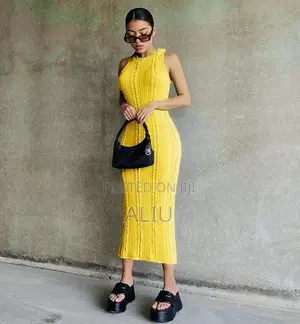 Casual Knitted Sleeveless Dress