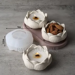 Open Flower Gypsum Jar Mold