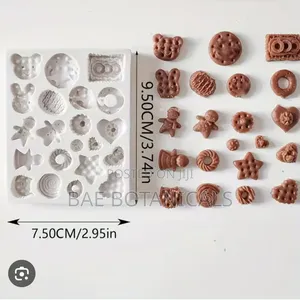 Mini Silicone Mold of Assorted Cookies