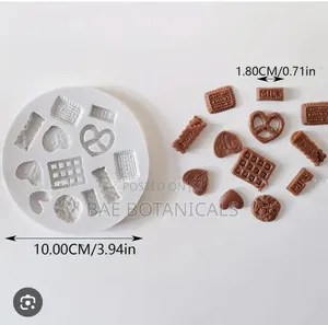 Mini Silicone Mold of Assorted Cookies