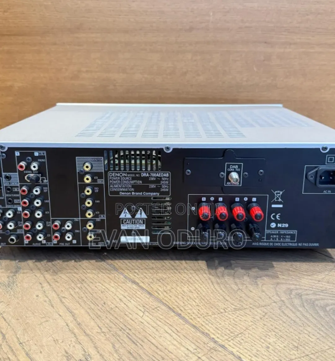 Powerful Denon Is a High-Quality Stereo Receiver Offering Bt/Radio/Aux