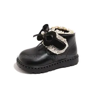 Elegant Girls’ Lace Ankle Boots