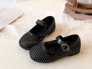 Girls’ Rhinestone Mary Jane Dress Shoes