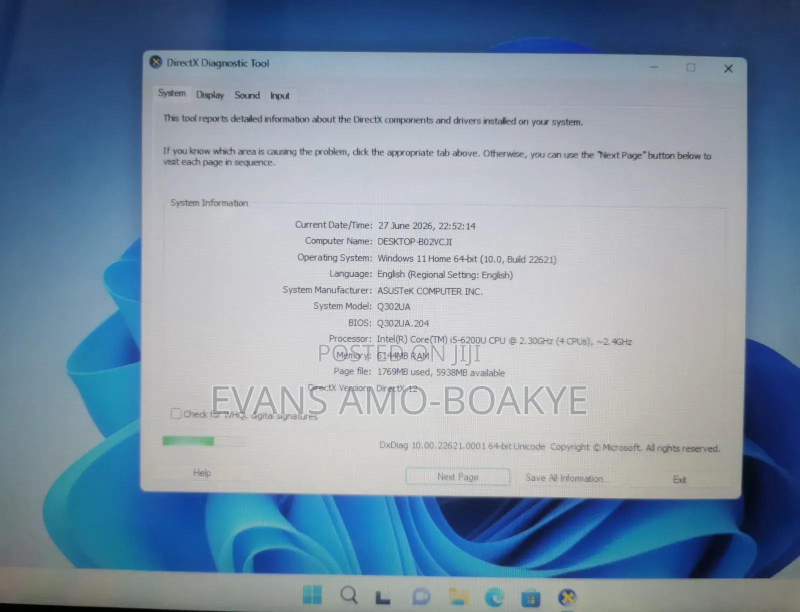 Laptop Asus Q302 6GB Intel Core i5 HDD 1T
