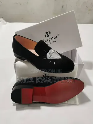 Executive Black Suede Shoes From Piergita