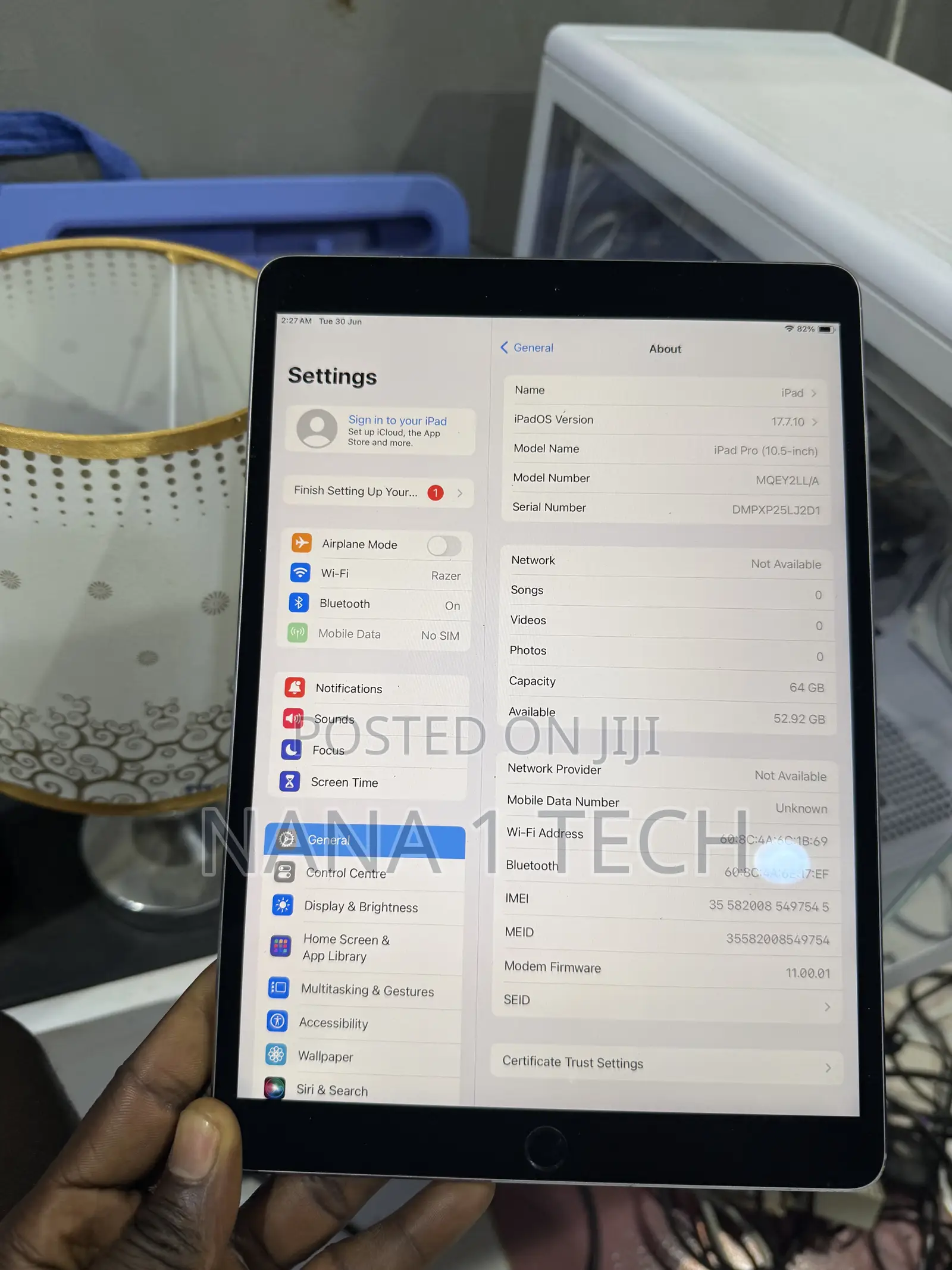 Apple iPad Pro 10.5 (2017) 64 GB Black