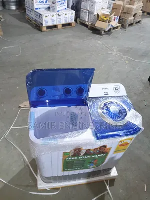 Syinix 9kg Twin Tub Semi-Automatic Washing Machine – Rust-Resistant