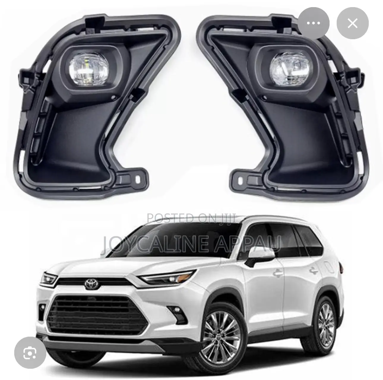 Highlander Grand 2024 to 2026 Fog Light and Cover Led Complete
