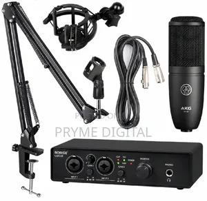 Akgp120 Mic Plus Bomge U202 Sound Card