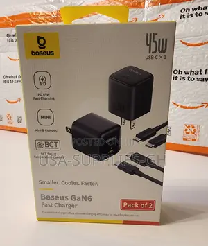 Baseus 45w Usb C Phone Charger Block From Usa