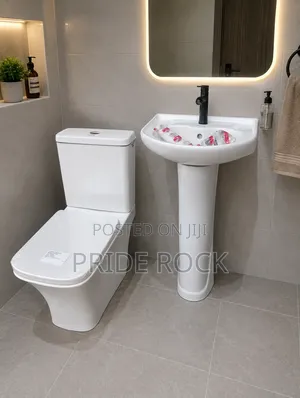 Quality Press Top Wc With Basin and Stand Complete
