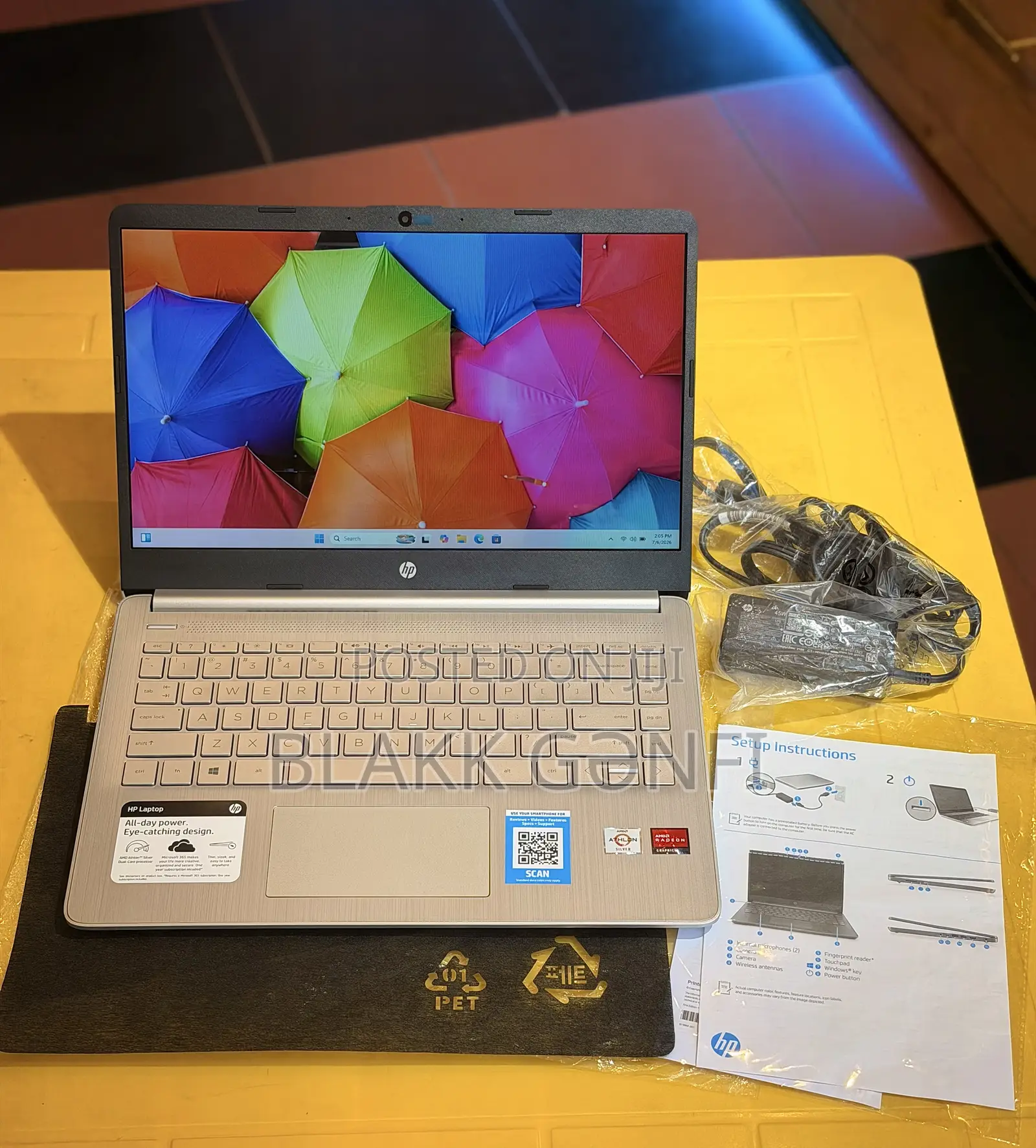 New Laptop HP OmniBook X Laptop 14-fe0097nr 4GB AMD Ryzen 5 SSD 60GB