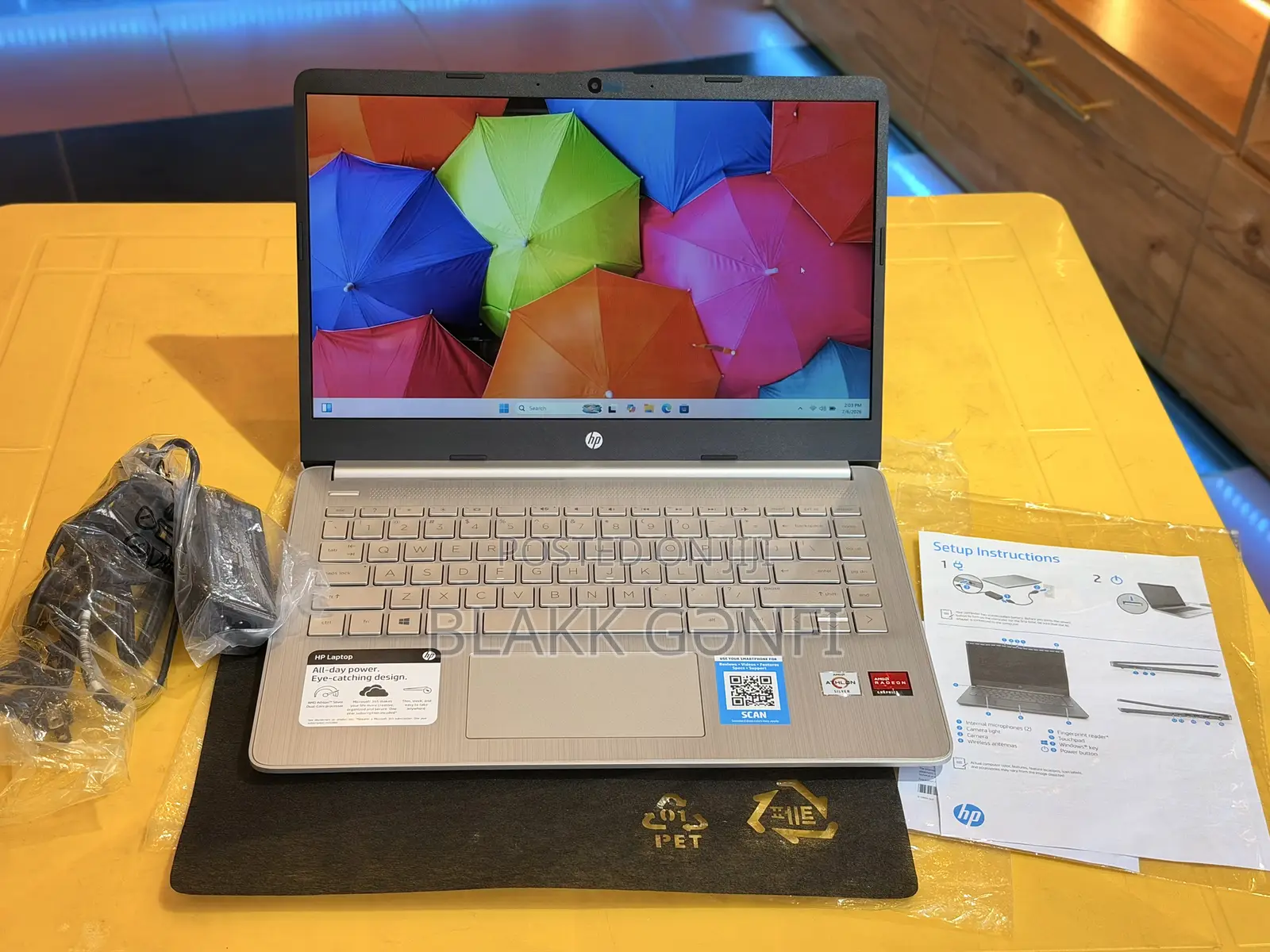 New Laptop HP OmniBook X Laptop 14-fe0097nr 4GB AMD Ryzen 5 SSD 60GB