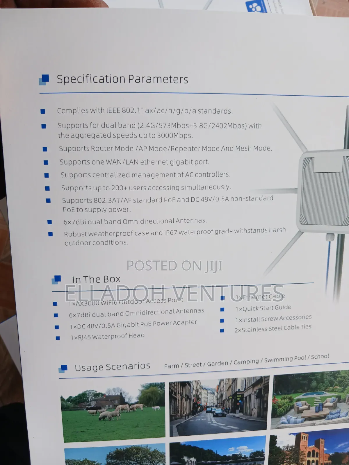 Ax 3000 Wifi 6 Outdoor Access Point