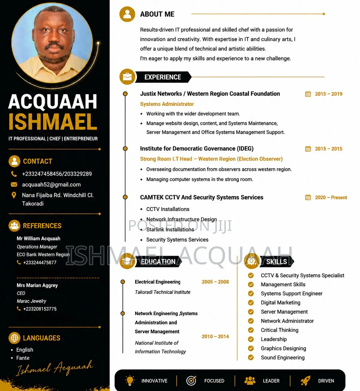 Computing IT CV