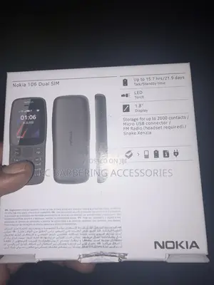 New Nokia 106 Black
