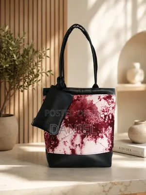 Spacious Handmade Tie Dye Women's Shoulder Tote Bag