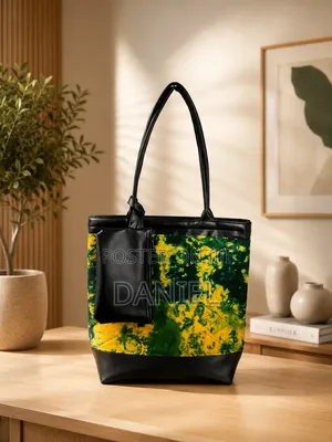 Spacious Handmade Tie Dye Women's Shoulder Tote Bag