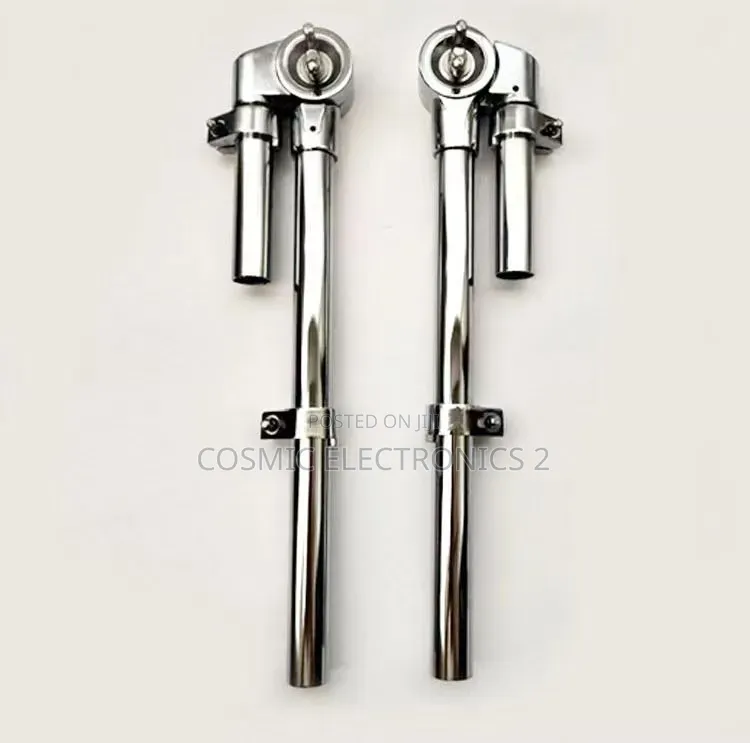 Heavy-Duty Chrome Drum Tom Mount Holder (Pair)