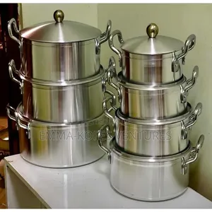 7pieces Aluminum Cooking Set - Silver