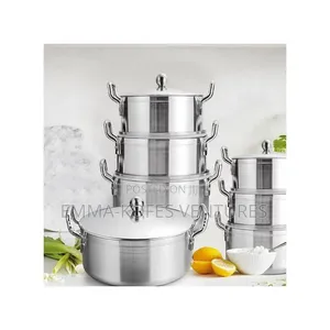 7pieces Aluminum Cooking Set - Silver