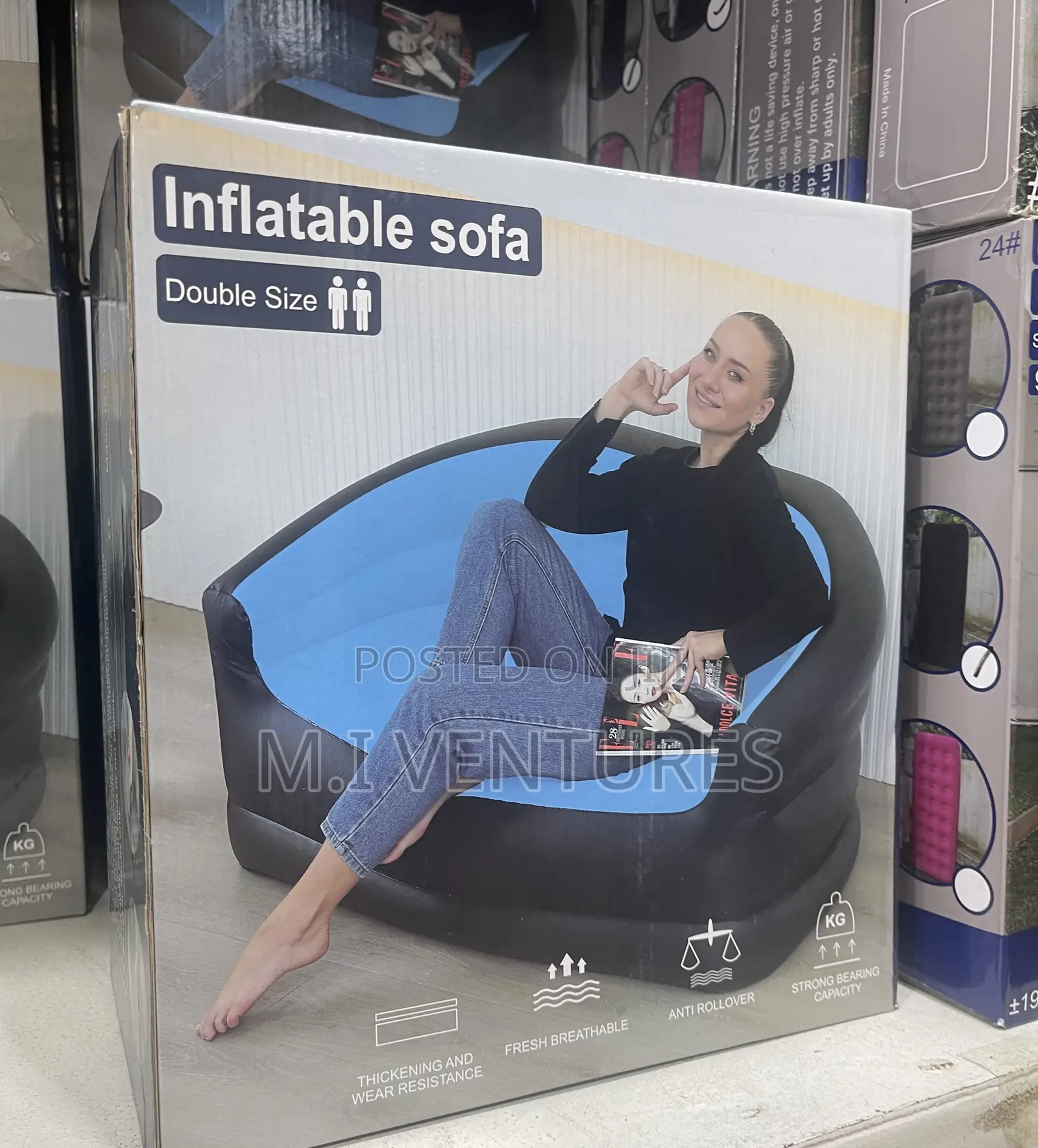 Double Seater Inflatable Sofa