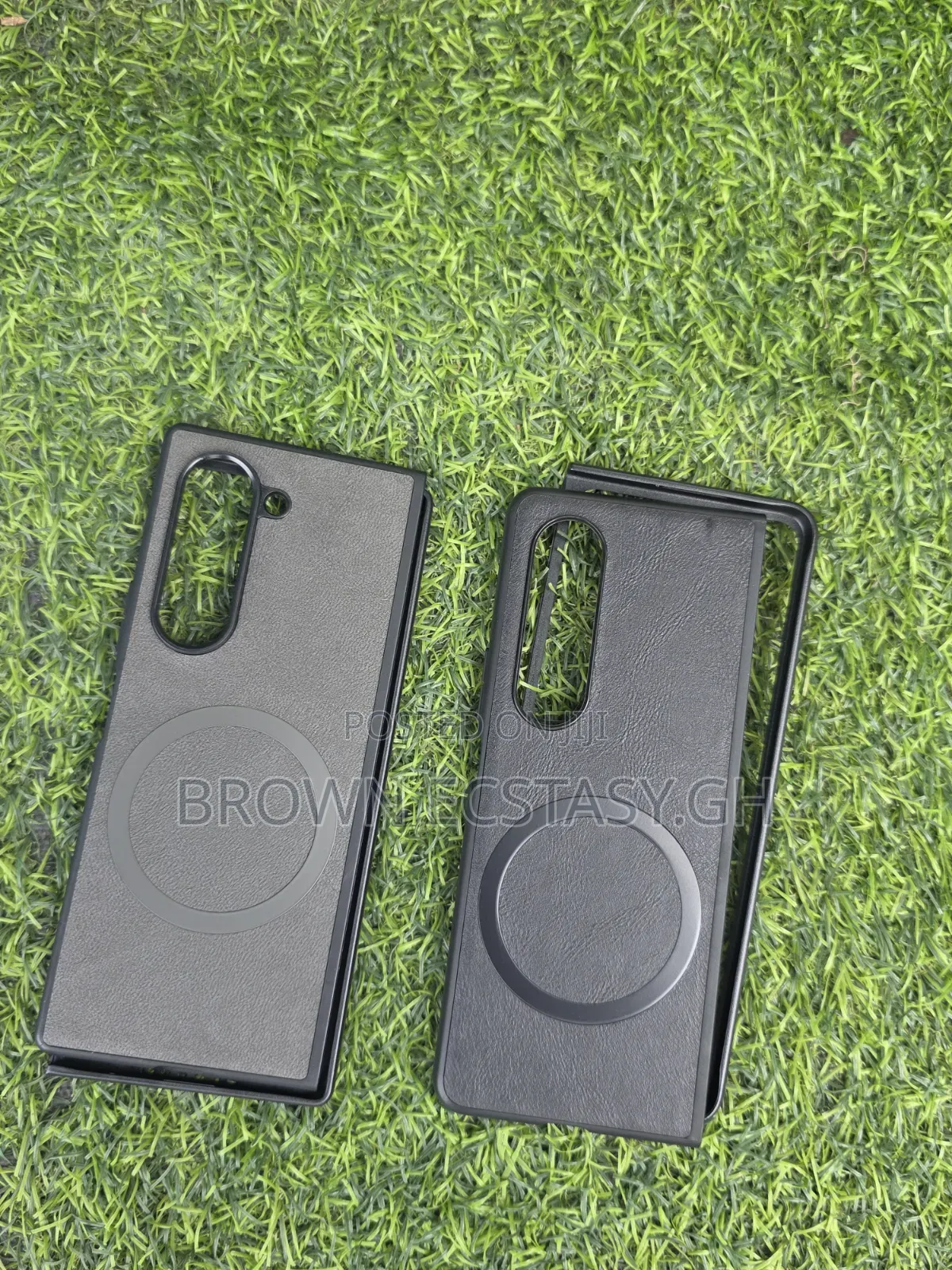 Samsung Galaxy Z Fold 4/5/6/7 Leather Case With Magsafe Ring