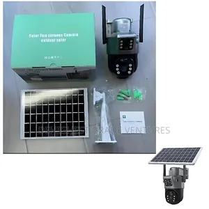 Solar Camera With 2 Lens 8mp CCTV Camera 4g