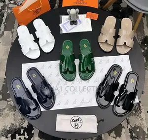 Men’S Hermes Leather Slippers