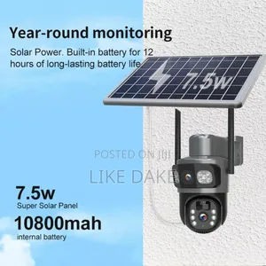  Solar 4g Double Lens 12mp CCTV Security Camera