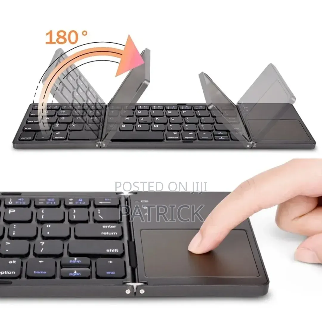 Foldable Bluetooth Keyboard With Touchpard
