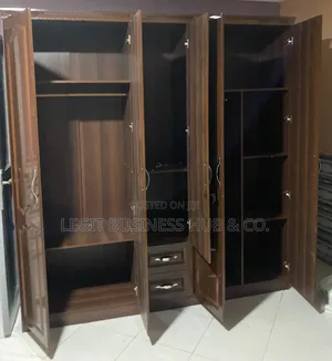 5 in 1 Brown Wardrobe With Mirror
