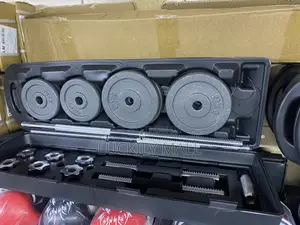 A 50kg Box Chrome Barbell Set