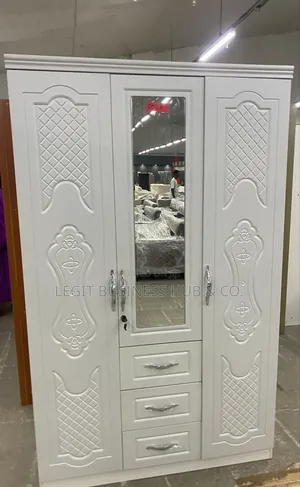 Wooden 3 Doors Wardrobe