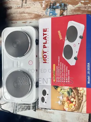 Hot Plate Solid Double Electric Cooker – White.