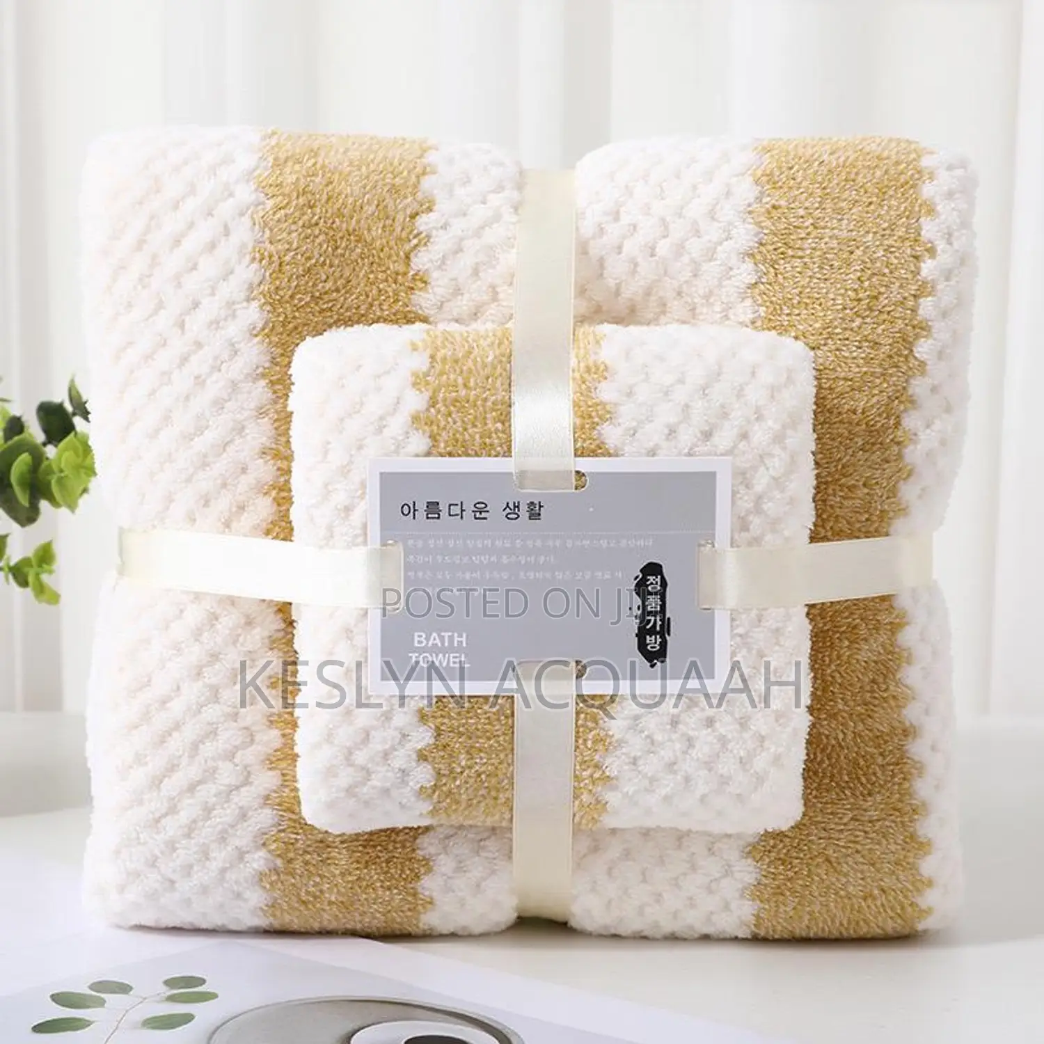 Soft and Absorbent Hand Towels, Thick Bath Towel(1 Piece Each)