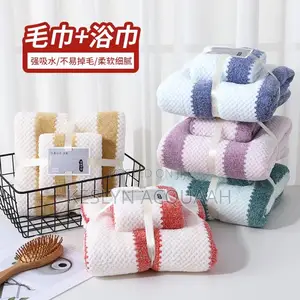 Soft and Absorbent Hand Towels, Thick Bath Towel(1 Piece Each)