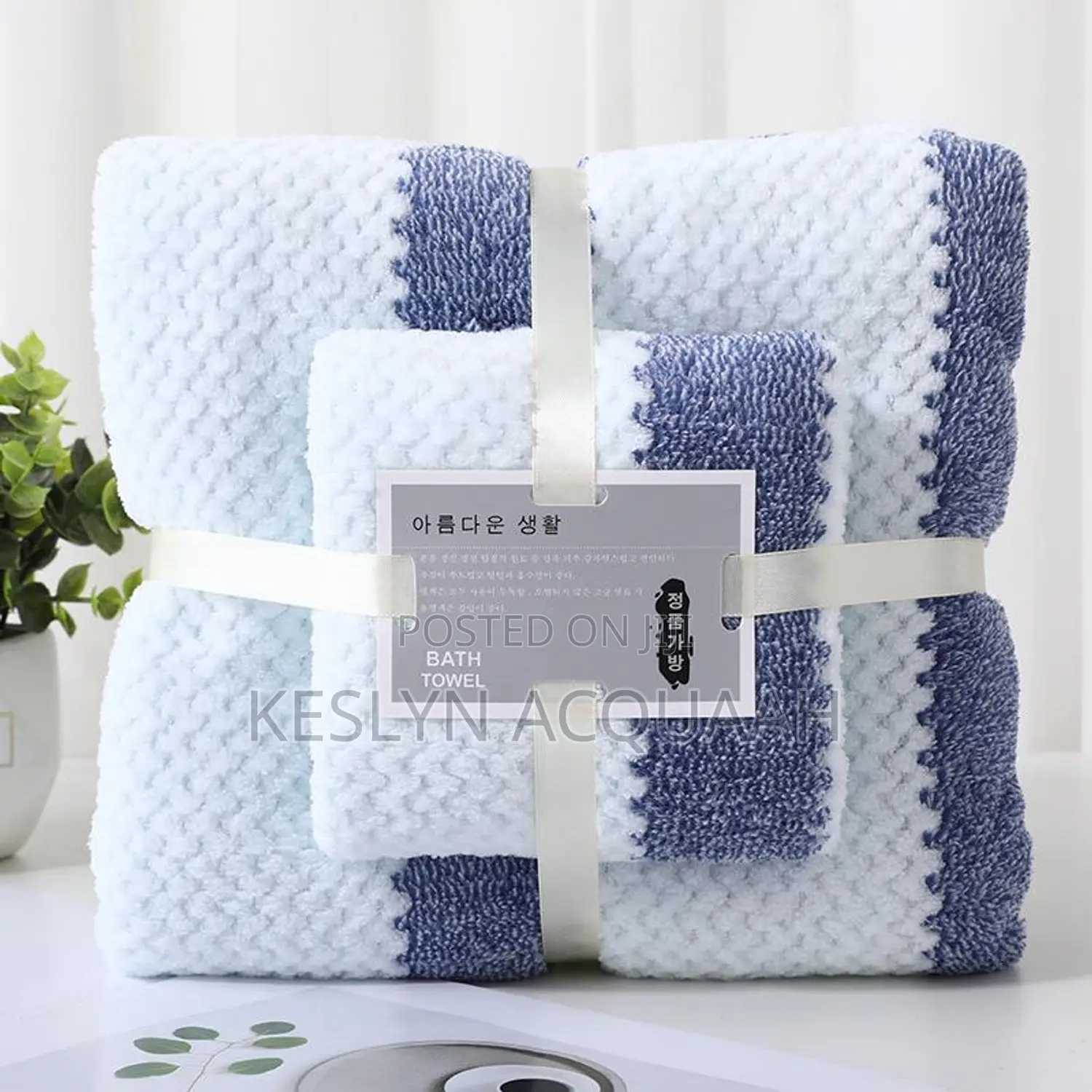 Soft and Absorbent Hand Towels, Thick Bath Towel(1 Piece Each)