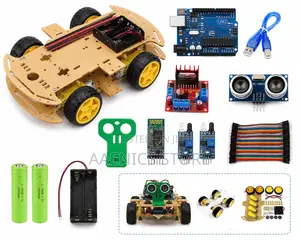 4wd Bluetooth Obstacle Avoidance Robot Car Kit for Arduino Uno