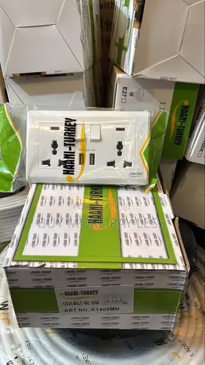 13amp Double Socket With Usb Haani Turkey