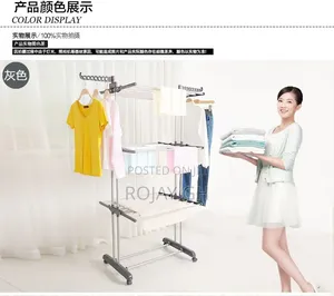 3-Tier Foldable Laundary Drying Rack - Black