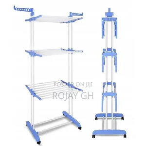 3-Tier Foldable Laundary Drying Rack - Blue
