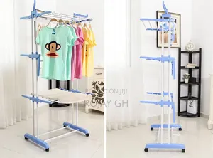 3-Tier Foldable Laundary Drying Rack - Blue