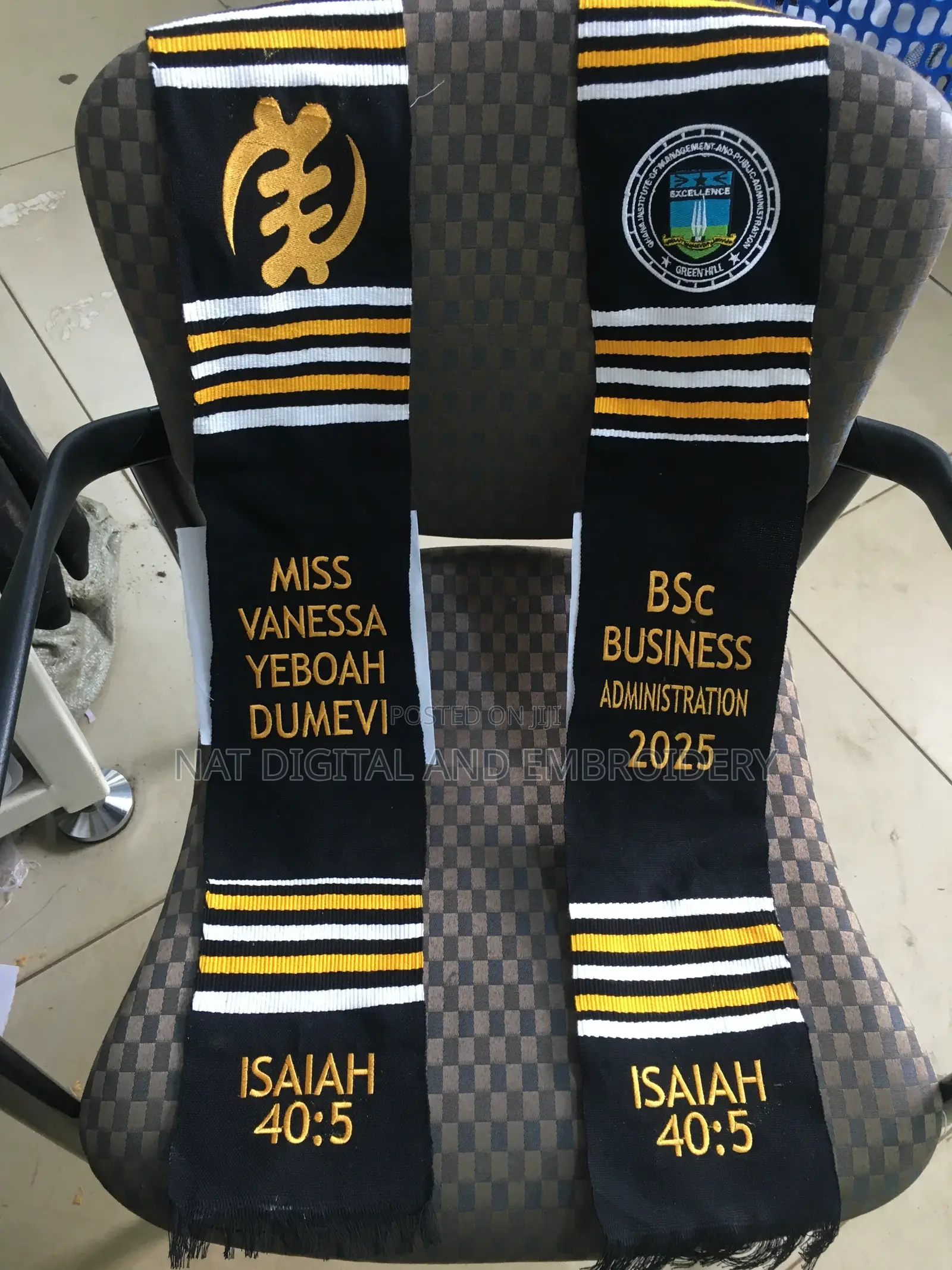 Embroidery Sash