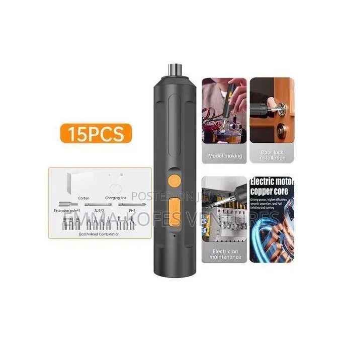 15 in 1 Electric Power Cordless Screwdriver 4.2v Rechargeable