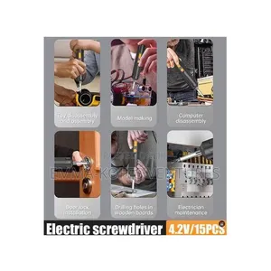 15 in 1 Electric Power Cordless Screwdriver 4.2v Rechargeable