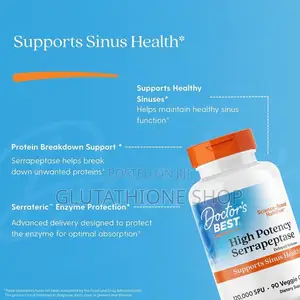 Doctor's Best High Potency Serrapeptase 120,000 Spu