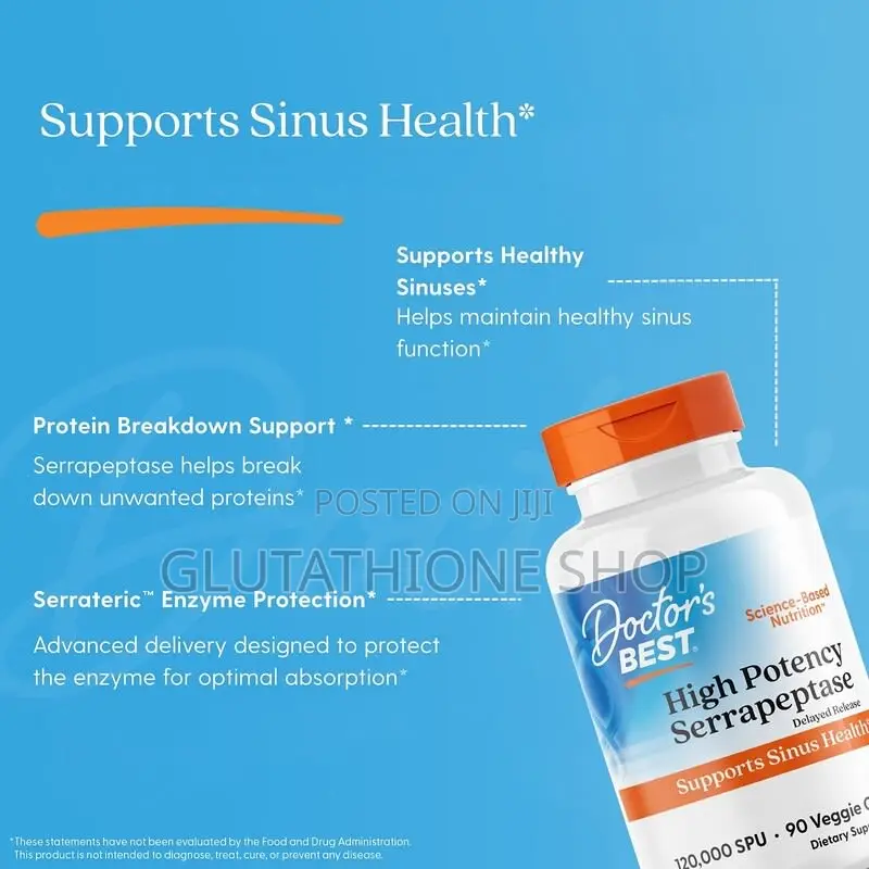Doctor's Best High Potency Serrapeptase 120,000 Spu