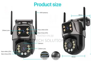 Full Hd CCTV Smart Wifi Double Lens Security Camera Promo