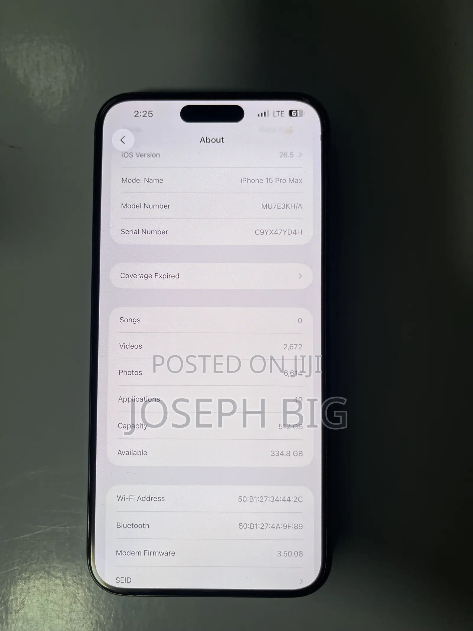 Apple iPhone 15 Pro Max 512 GB Silver